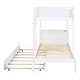 preview thumbnail 9 of 10, Classic Elegant Twin Over Twin Bunk Bed with Twin size Trundle, Storage and Desk