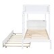 preview thumbnail 9 of 17, Twin-Over-Twin Bunk Bed with Twin size Trundle, Storage and Desk,