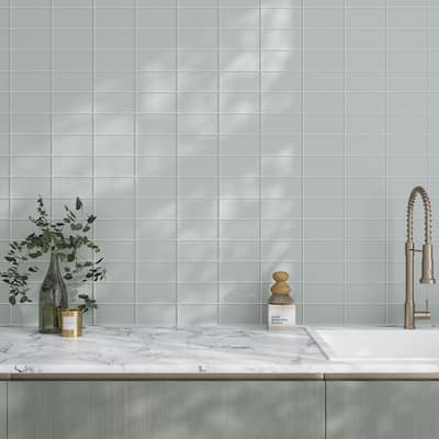 Apollo tile 3" x 6" Colorway Matte Gray Glass Tile (5 sq ft/case) - 40 Pack