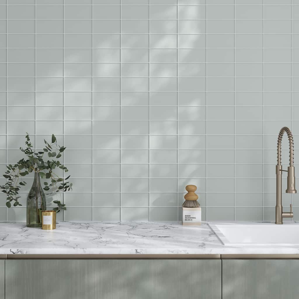 Apollo tile 3" x 6" Colorway Matte Gray Glass Tile (5 sq ft/case) - 40 Pack
