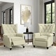 preview thumbnail 8 of 6, Copper Grove Plush Pushback Recliner Chairs (Set of 2)