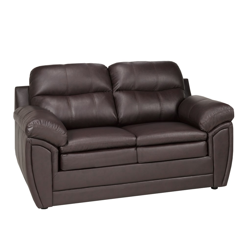 Simon Leather Gel Upholstered Loveseat