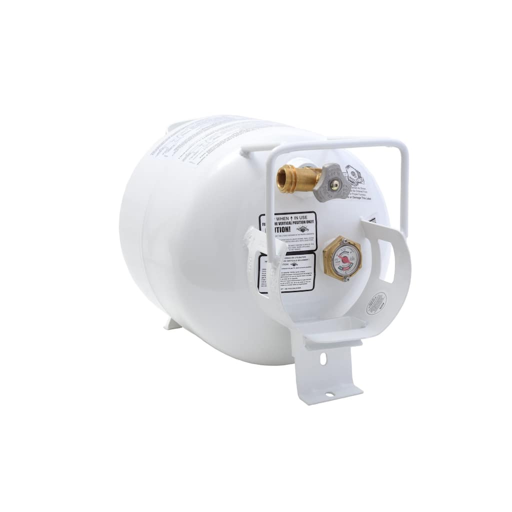 Flame King 20LB Horizontal Propane Cylinder Tank with Valve and Gauge