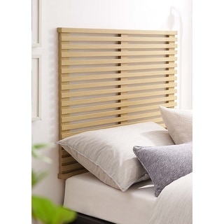 Vidalia Mid-century Modern Oak Wooden Floating Twin Size Headboard ...