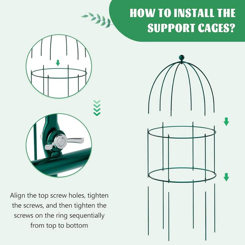 DoCred Garden Trellis for Climbing Plants, Flower Trellises Cages