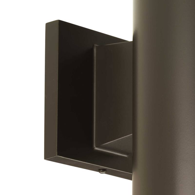 Progress Lighting Cylinder 2 Light Outdoor Wall Sconce with Metal