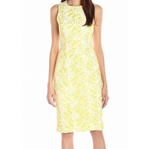 badgley mischka yellow dress