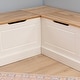 preview thumbnail 7 of 10, Josie Two Tone Backless Corner Nook Set