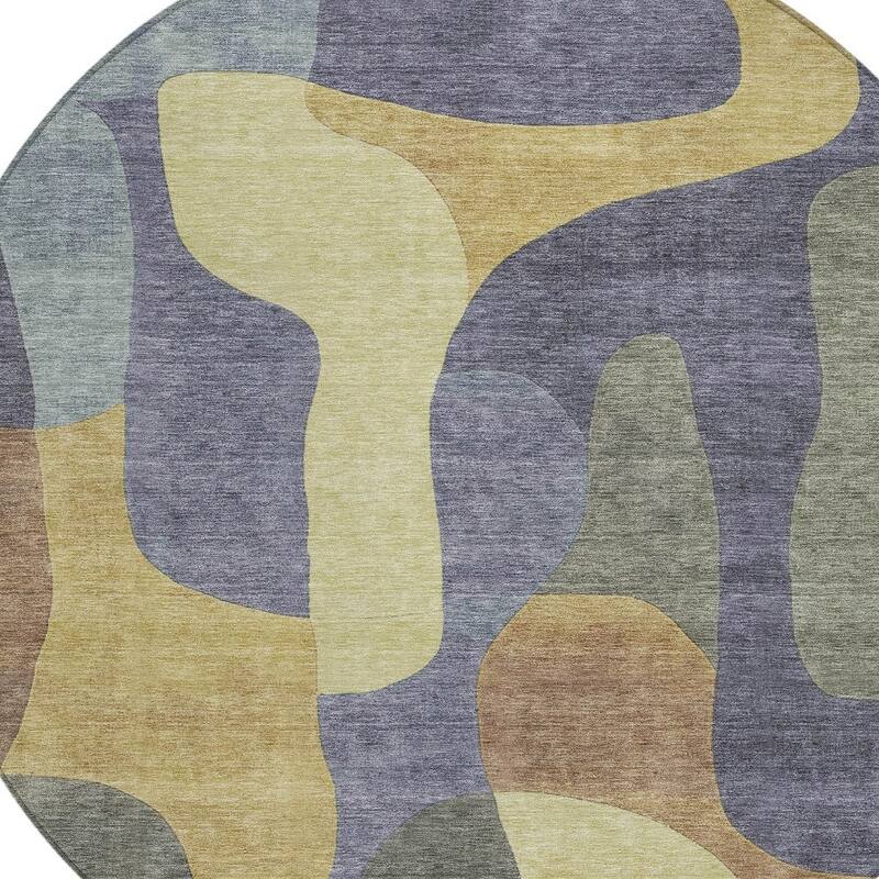 HomeRoots Abstract Transitional Rectangle Outdoor Rug