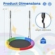 preview thumbnail 47 of 113, Goplus 40" Flying Saucer Tree Swing Indoor Outdoor Play Set Kids - See Details