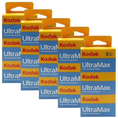 5x Kodak UltraMax 400 Color Negative Film (35mm, 36 Exposures) - 3 Pack