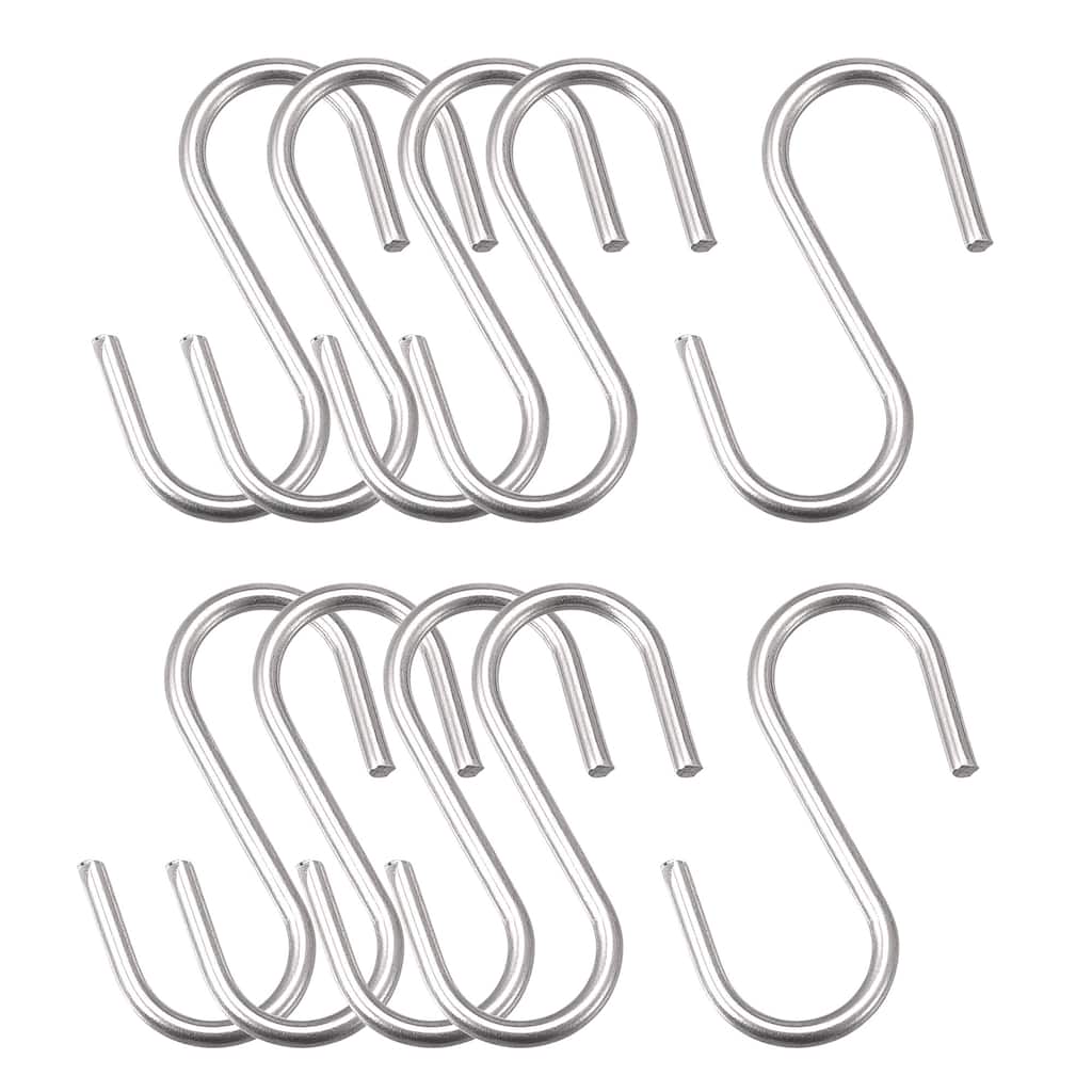 S Hooks Stainless Steel Hanger for Hanging Objects in Kitchen, Garden