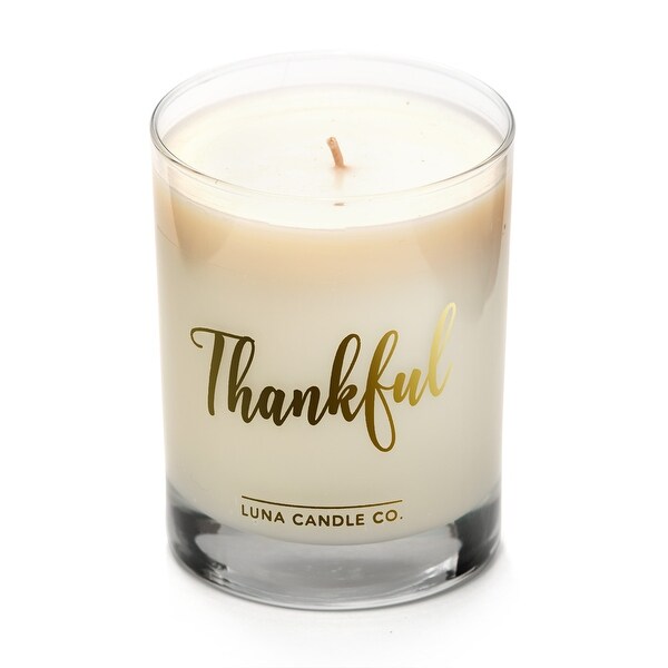 Apple Cinnamon Glass, Soy Wax Candle, Hints of Clove, Nutmeg & Vanilla