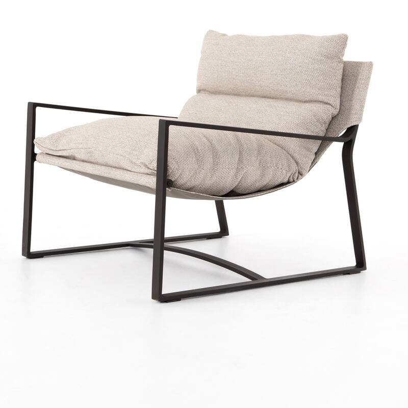 Quinton Outdoor Sling Chair-Bronze - 29.0W x 33.25 x 30.0H