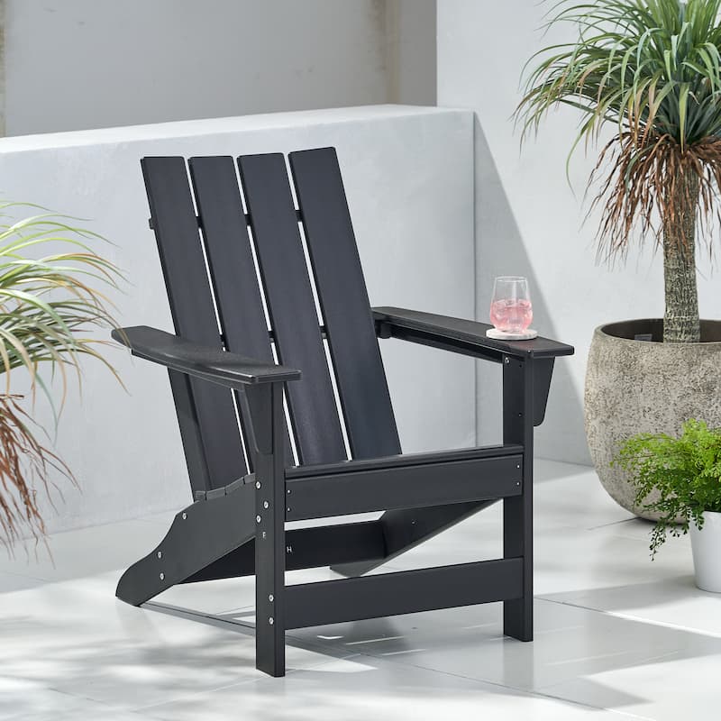 Roomfitters Outdoor Chair, Weather Resistant Patio Lounger with Wide Armrests