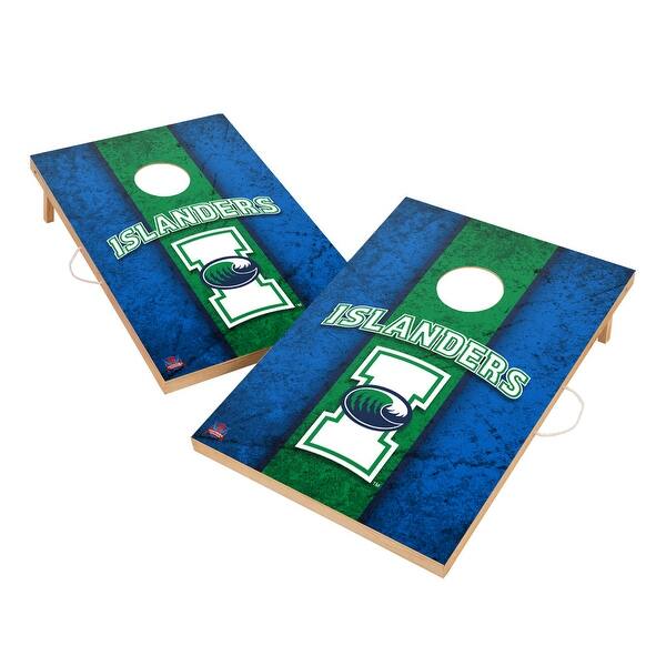 slide 2 of 5, Vintage Texas A&M Corpus Christi Islanders Regulation 2x4 Cornhole Set