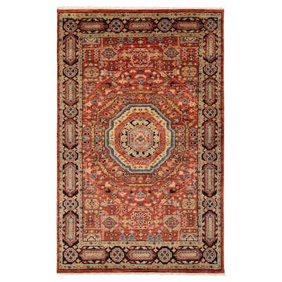 ECARPETGALLERY Hand-knotted Jules Serapi Red Wool Rug - 5'1 x 8'1