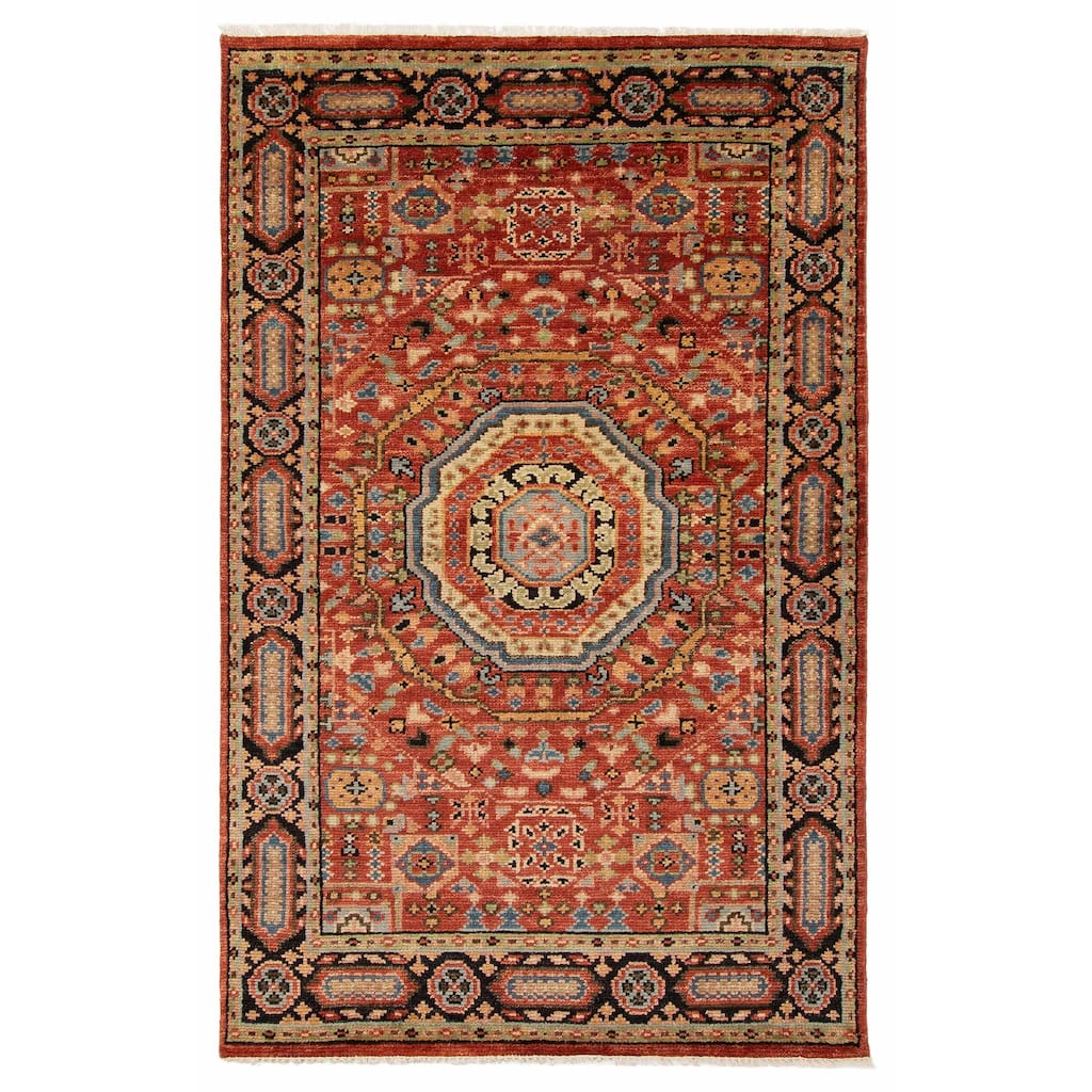 ECARPETGALLERY Hand-knotted Jules Serapi Red Wool Rug - 5'1 x 8'1