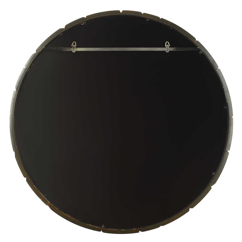 Uttermost 08259 Auger 44-3/4" Diameter Circular Flat Metal Framed - Aged Rust Bronze