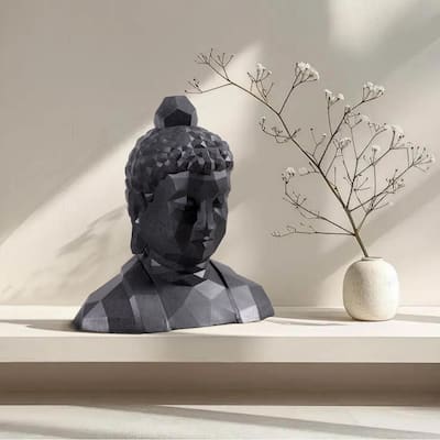 Buddha's head Outdoor Garden Statue - 18.5"