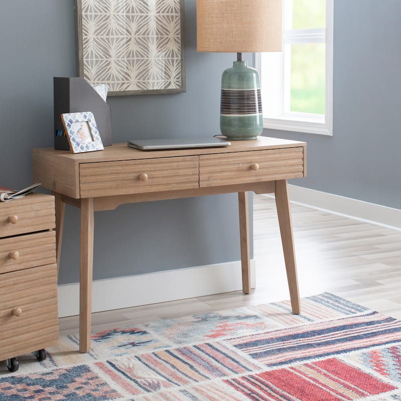 Whitney Wood 2 Drawer Office Desk