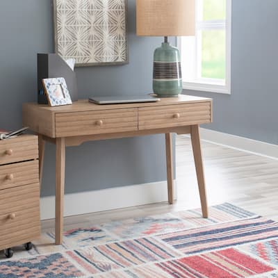 Whitney Wood 2 Drawer Office Desk