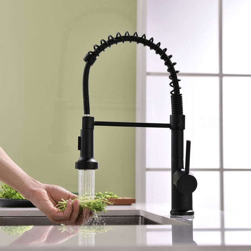 Commercial Kitchen Faucet with Pull Down Sprayer