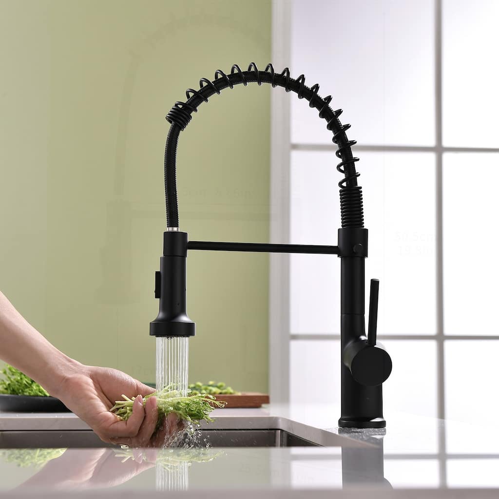 Commercial Kitchen Faucet with Pull Down Sprayer