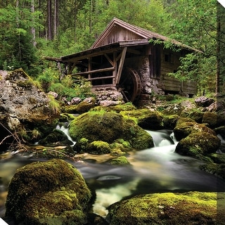 Rustic River Vr Rustic River Indoor/Outdoor Art - Multi-color - Bed Bath & Beyond ...