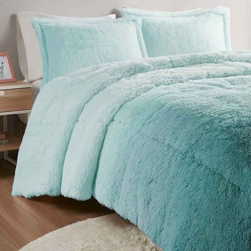 Ombre Shaggy Comforter Mini Set