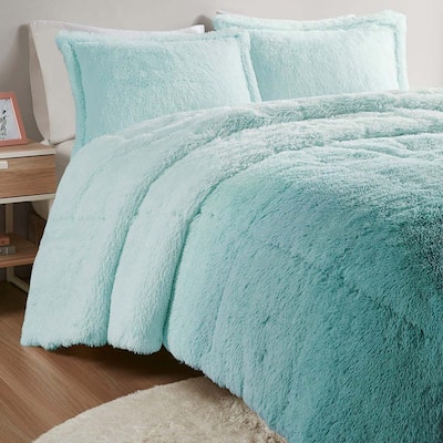 Ombre Shaggy Comforter Mini Set