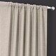 preview thumbnail 53 of 101, Exclusive Fabrics Italian Faux Linen Curtain (1 Panel)
