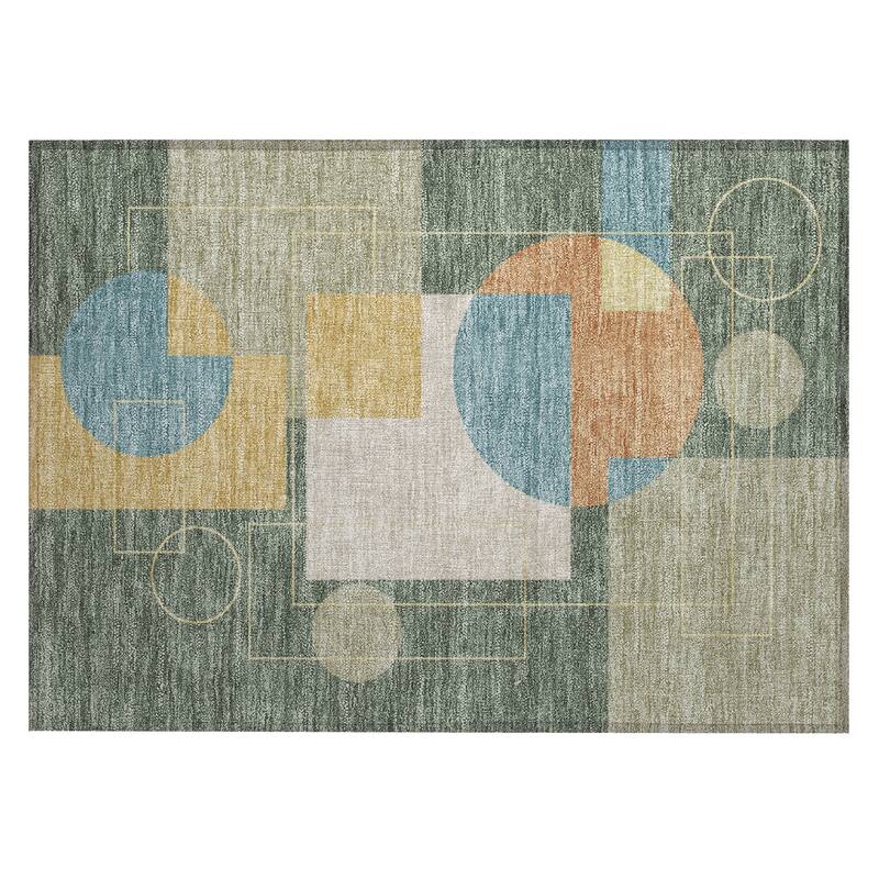 Machine Washable Indoor/ Outdoor Modern Filly Chantille Rug