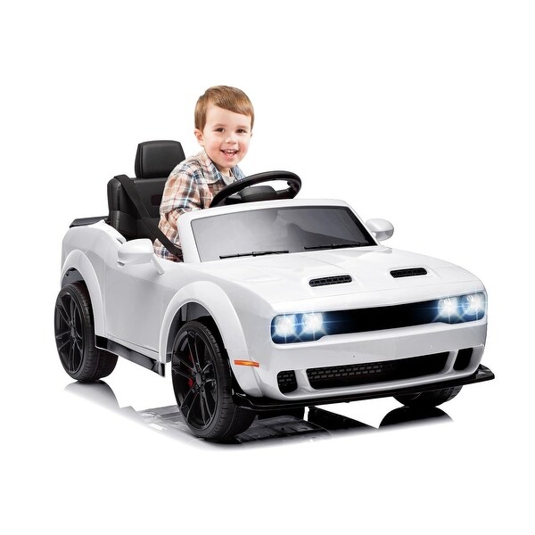 12V Ride on Car, Licensed Dodge Challenger Kids' Electric Car - On