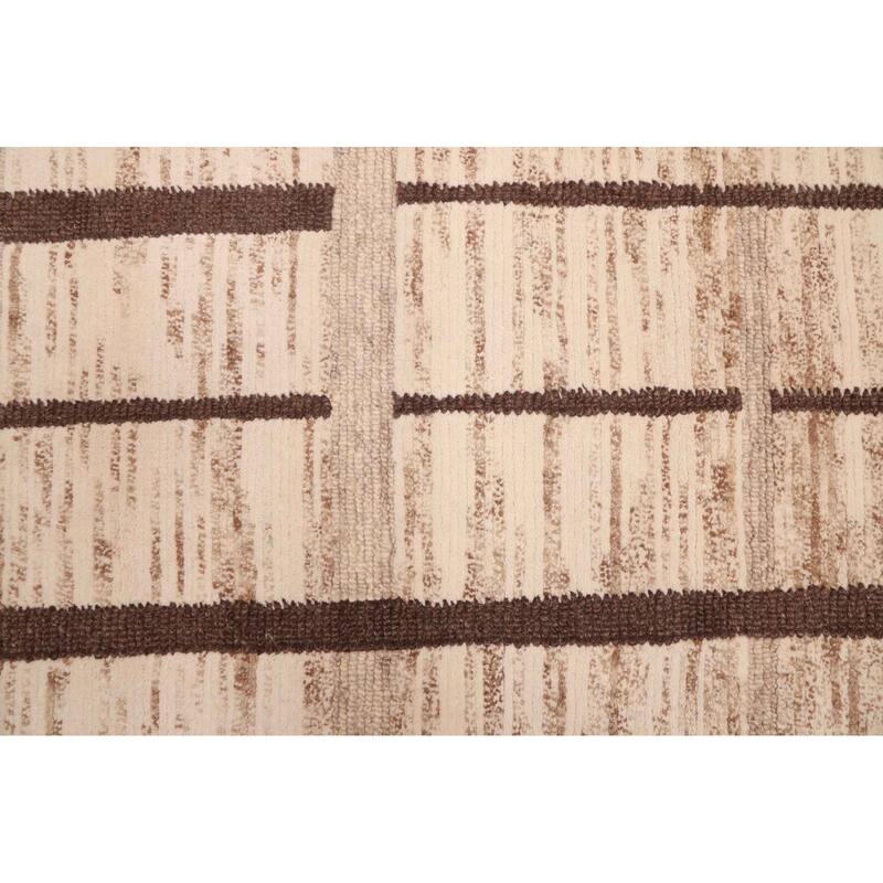 ECARPETGALLERY Hand-knotted Opulence Ivory, Tan Wool Rug - 7'11 x 9'11