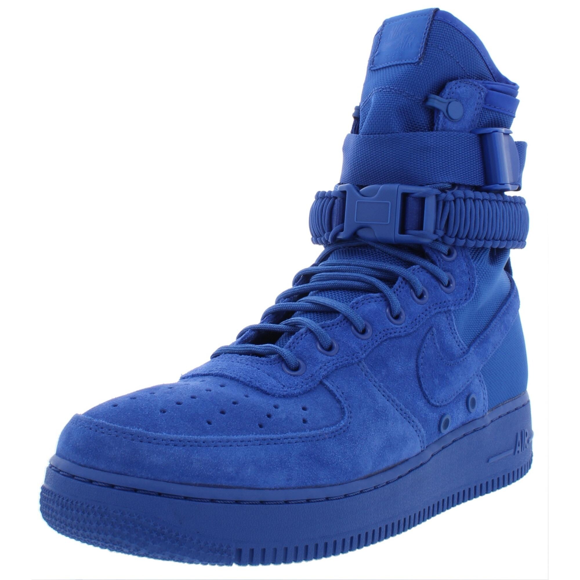 nike blue and black high tops