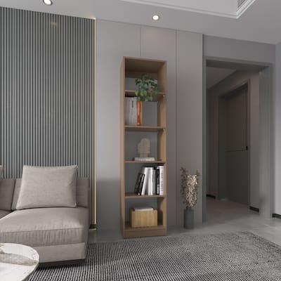XS Bookcase Compact Bookshelf with Multiple Shelves,Easy to Assemble