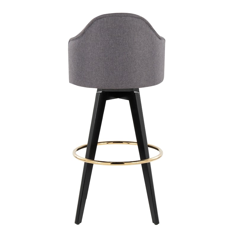 Ahoy Upholstered 30" Fixed-Height Barstool - Set of 2