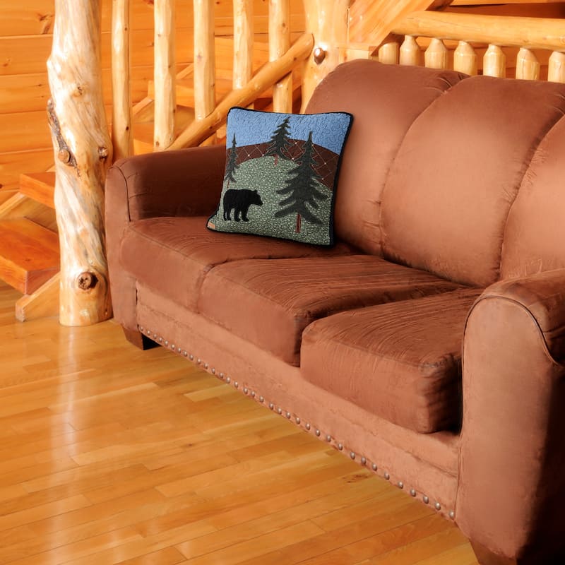 Donna Sharp Bear Lake Square Decorative Pillow