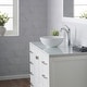preview thumbnail 4 of 32, Kraus 3-in-1 Set White Round Ceramic Vessel Sink Arlo Faucet w/ Drain