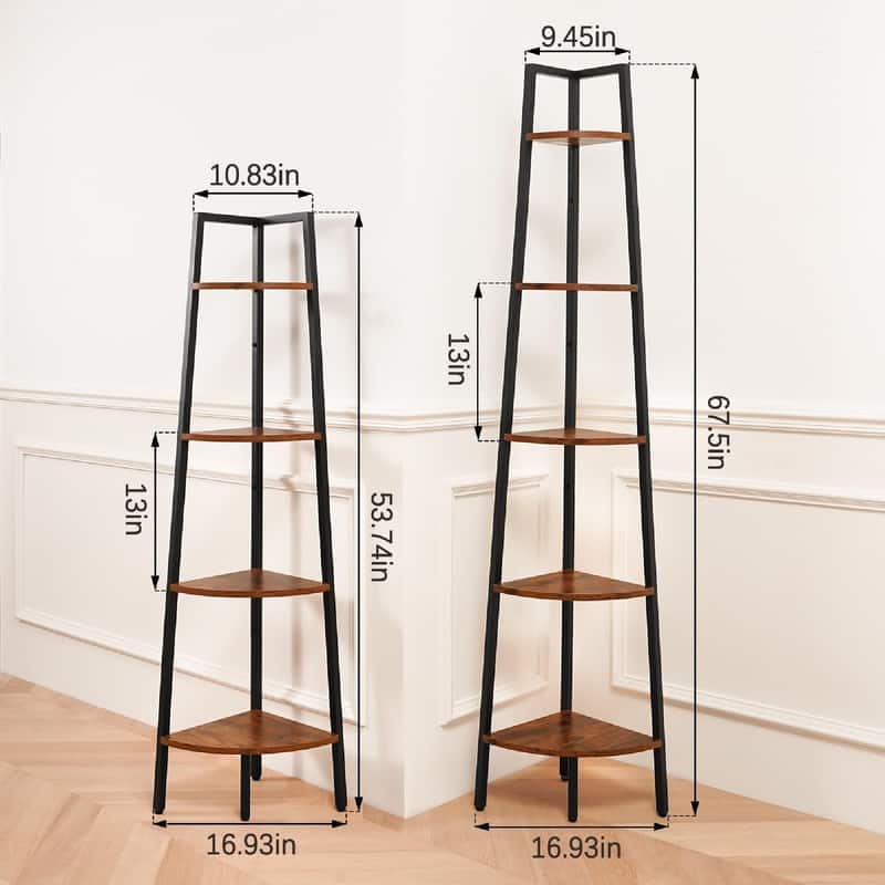 Corner Shelf - 17.4"D x 13W x 53.74"H