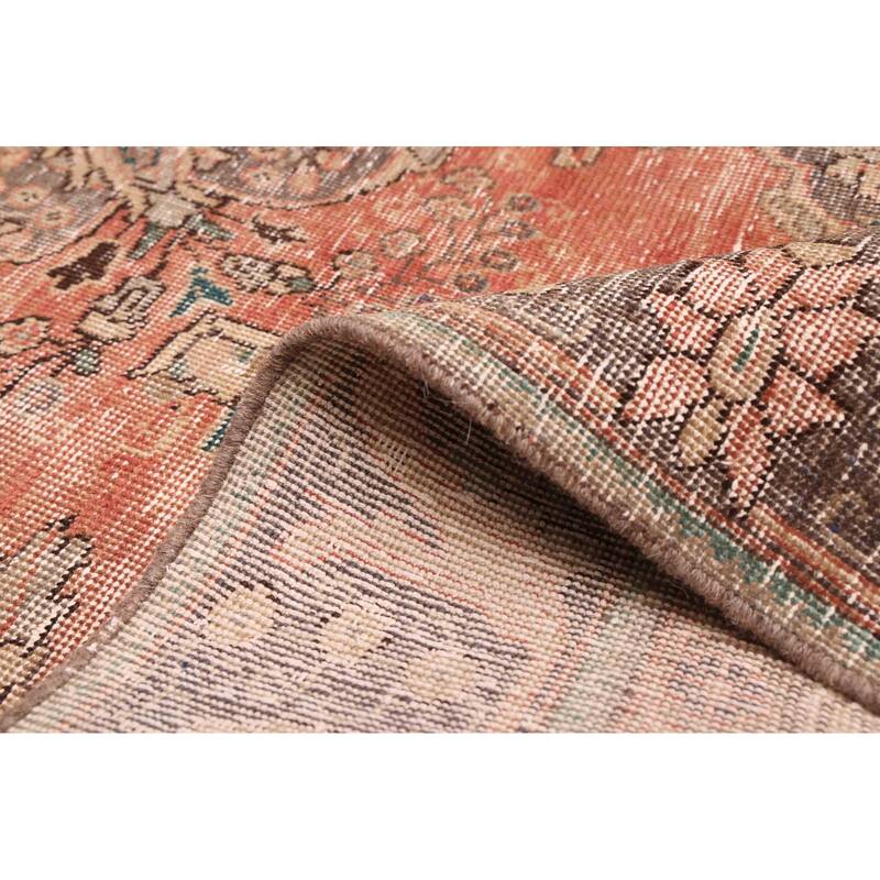 ECARPETGALLERY Hand-knotted Antalya Vintage Dark Copper Wool Rug - 5'9 x 8'9