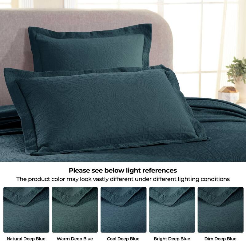 Superior Fleur De Lis Cotton Decorative Bedspread Set