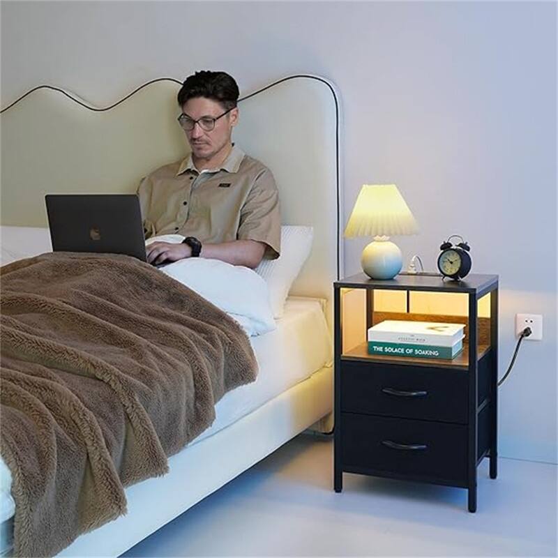 Nightstand with Charging Station
