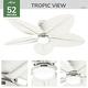 preview thumbnail 9 of 12, Hunter 52" Tropic View Outdoor Ceiling Fan with LED Light and Wall Control - Coastal - Damp-Rated!