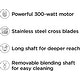 preview thumbnail 4 of 4, Chefman Immersion Stick Hand Blender with Stainless Steel Blades, Red