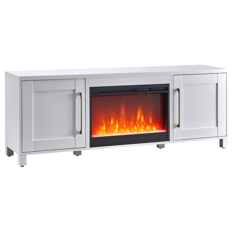 Chabot TV Stand with Crystal Fireplace