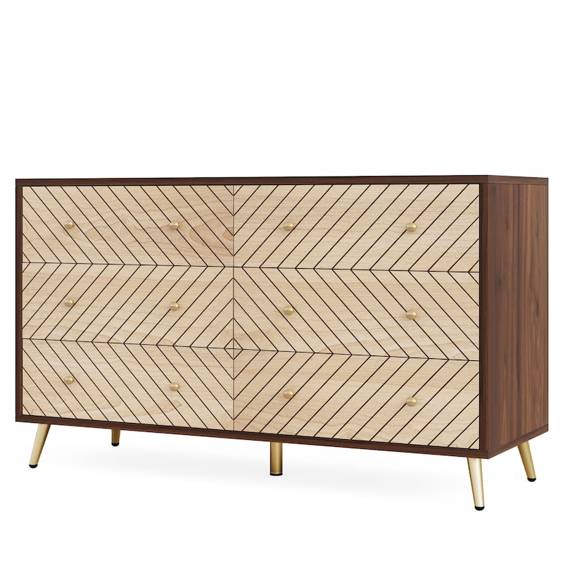 Wooden Storage Cabinet, Drawer Organizer Tower, Living Room Entryway Guest Room Accent Chest Dresser Storage Unit