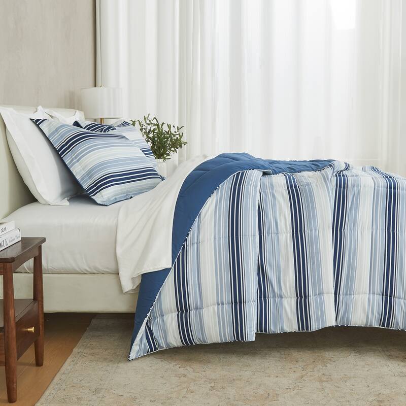 Linery & Co. All Season Down Alternative Reversible Comforter Set