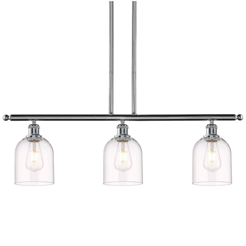 Innovations Lighting 516-3I-10-36 Bella Pendant Bella 3 Light 36" Wide - Polished Chrome / Clear